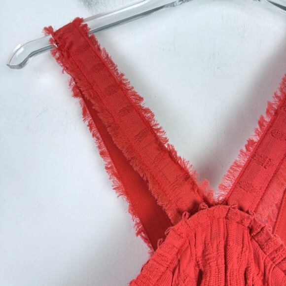 NWT Natori Summer Texture Eyelet Dress Mandarin Orange Size 10 NEW $795 - Picture 6 of 16